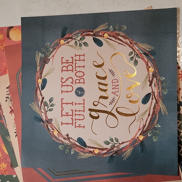 Recollections Fall Tapestry cardstock scrapbook paper - Picture 2 of 8